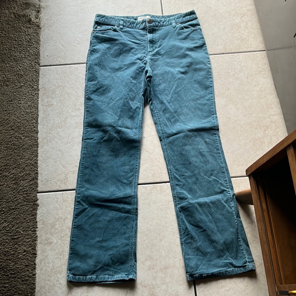 Corduroy blue pants